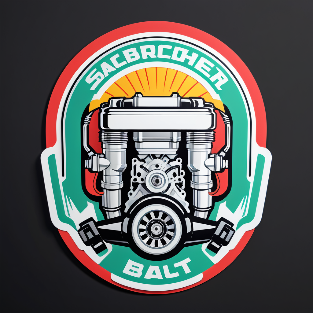 Supercharger Belt sticker