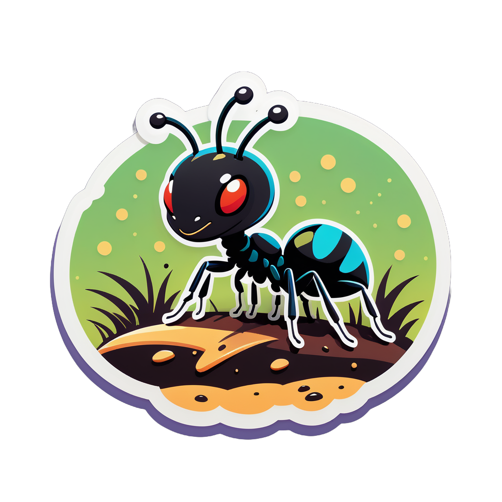 Small Ant Builder sticker