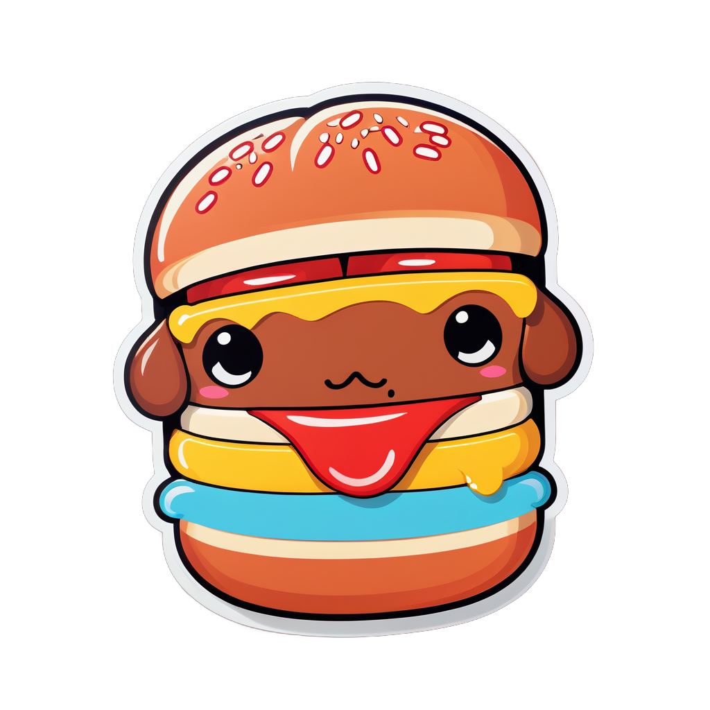 cute Hot Dog sticker