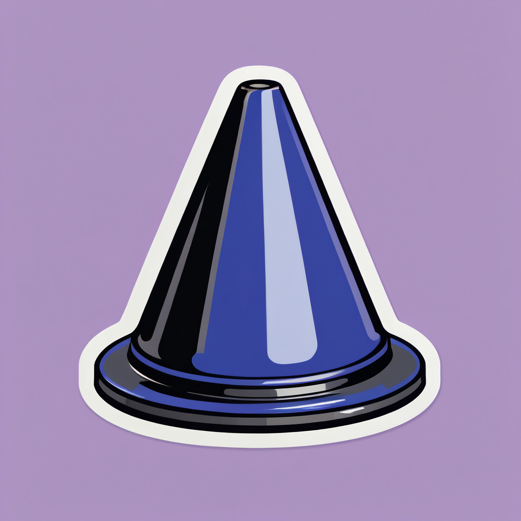 Cone de Borracha Resistente sticker