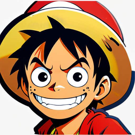 One Piece Luffy sticker