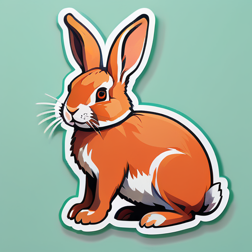 Une image d'un lapin sticker