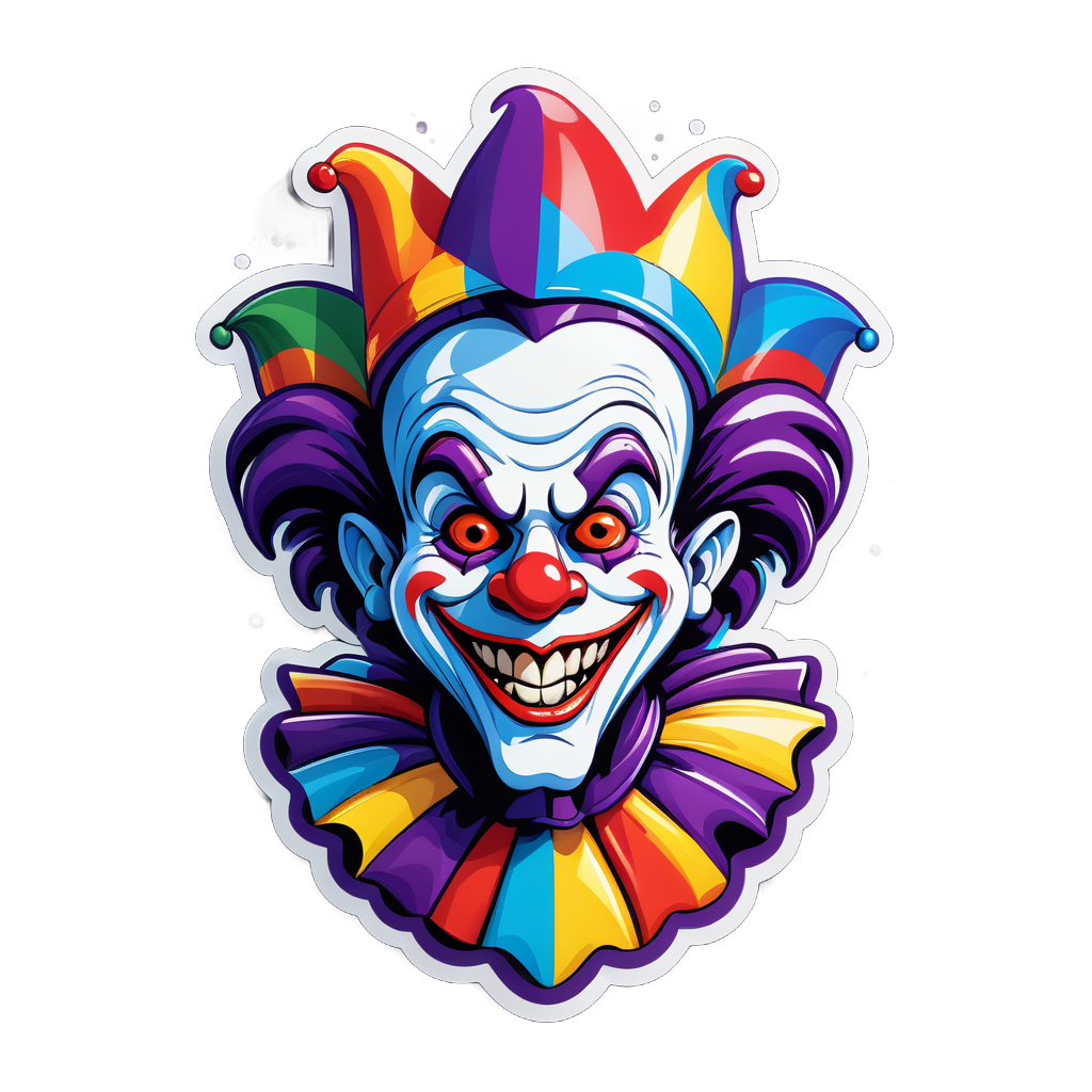 Lustiger Clown Narr sticker