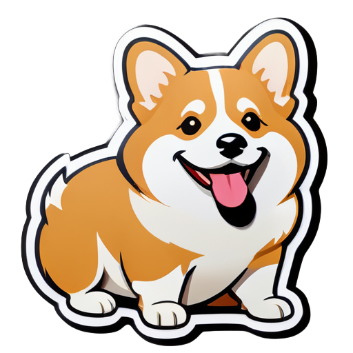 Corgi sticker