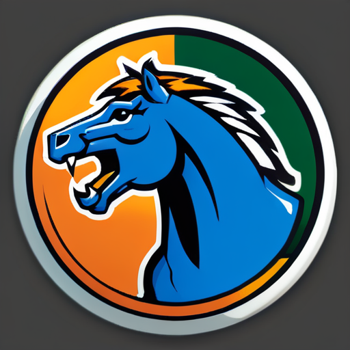 Mustangs de Kinard sticker