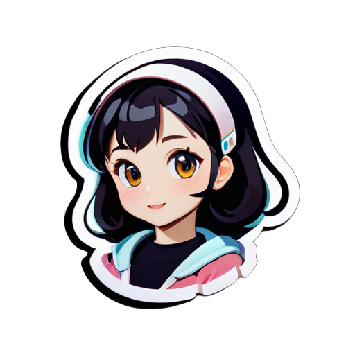 ai girl sticker