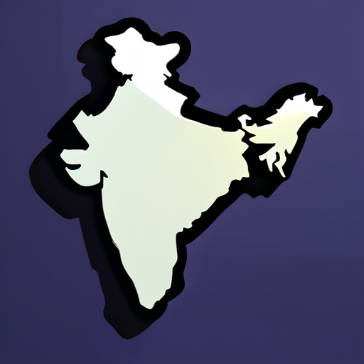 Map of india sticker