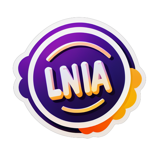 tạo cho tôi một logo trang web với từ 'Lina' sticker