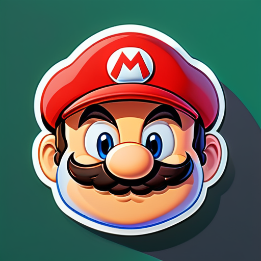 jogo do mario sem bigodes sticker