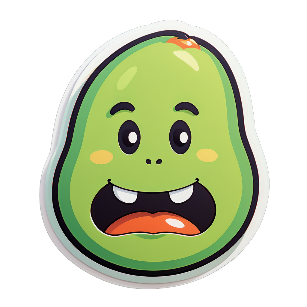 Avocat Cartoon Original sticker