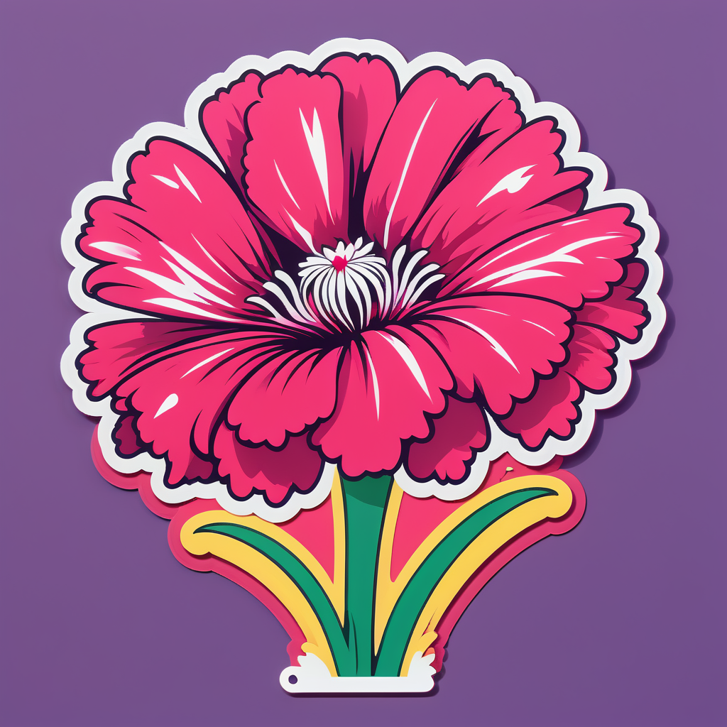 Dancing Dianthus Delirium sticker