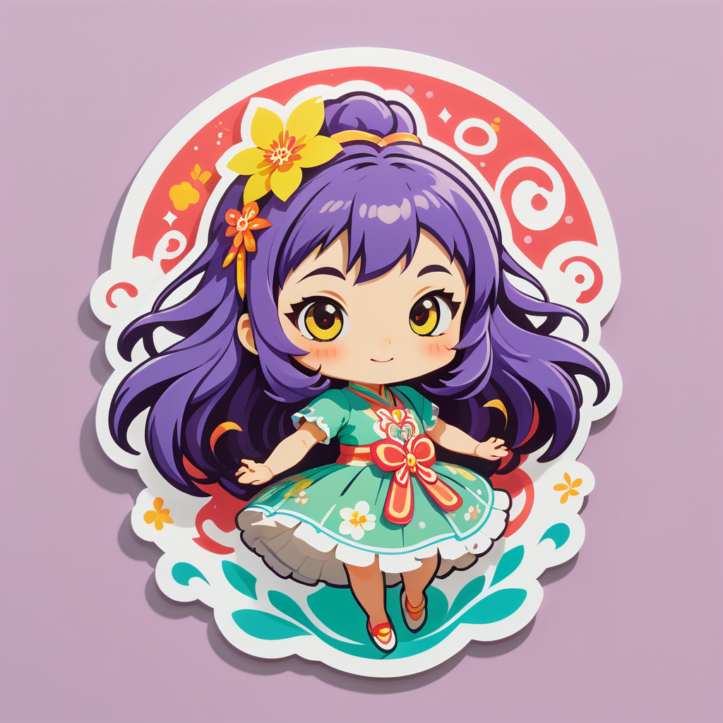 Graceful Ninki Nanka sticker