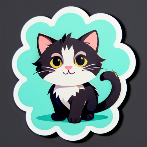 Un chat mignon  sticker