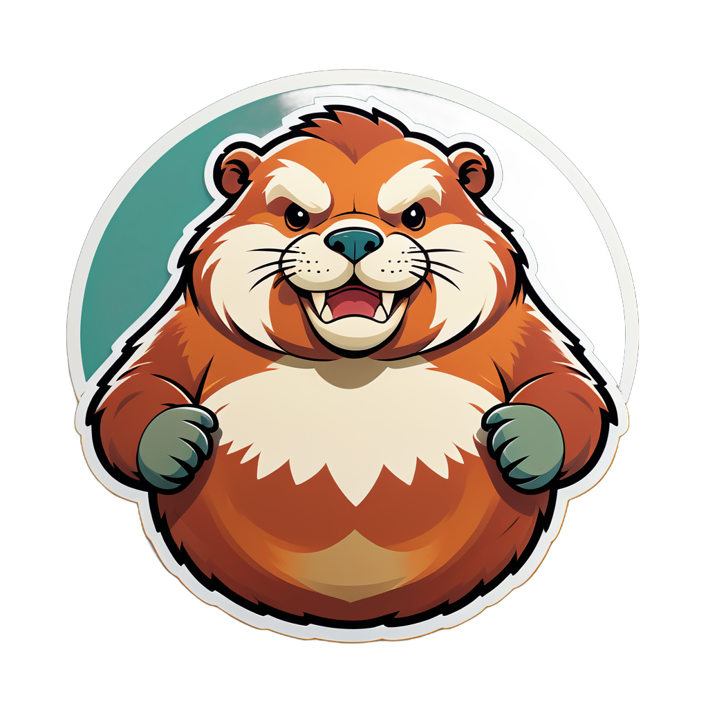 Corpulent Jasper Beavers sticker