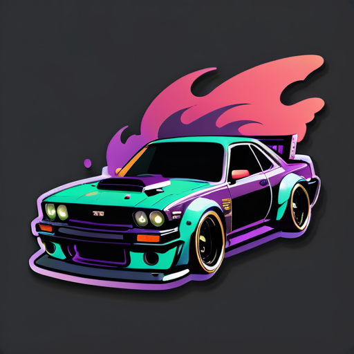 dark và drift king sticker