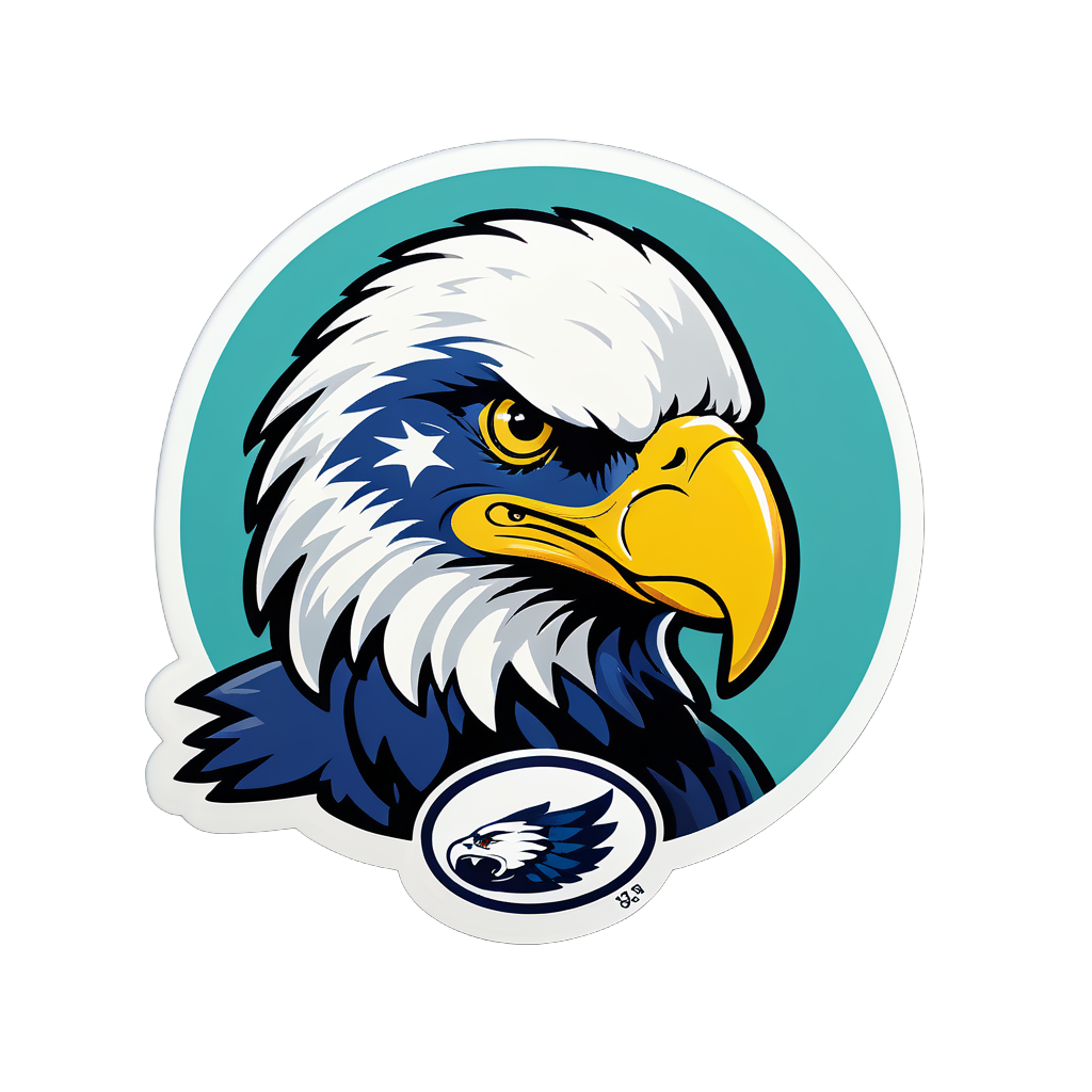 Tubby Leinen Eagles sticker