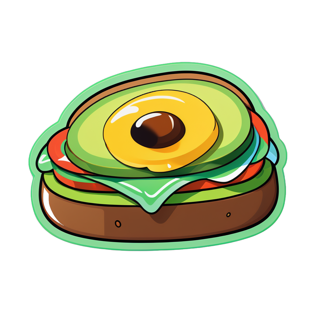 Délicieux Avocado Toast sticker