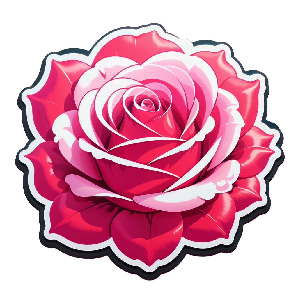 Radiant Rose Whisper sticker